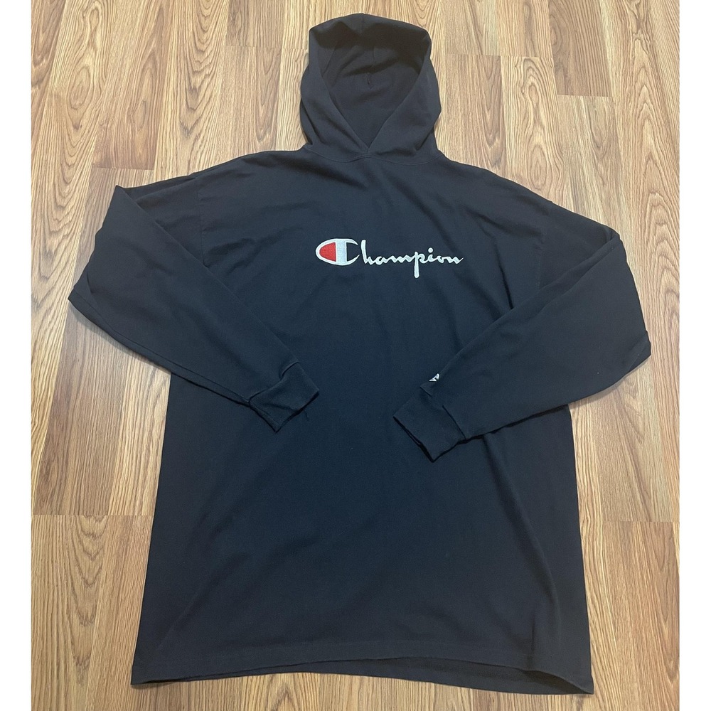 Champion Hoodie Mens XL 90s USA Made Embroidered Script Vintage